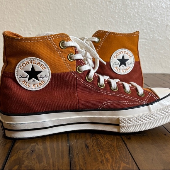 Converse Chuck 70 Hi Men's 7 / Women’s 9 Monarch Rugged Orange/Egret Sneaker - Picture 9 of 12